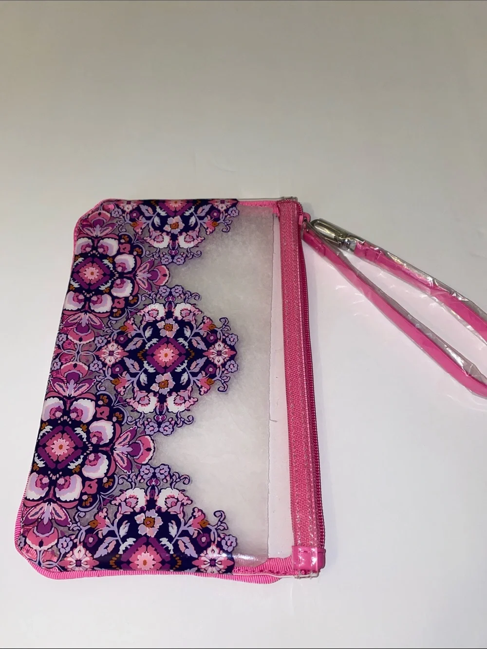 Vera Bradley Clear Floral Wristlet